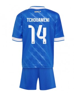 Real Madrid Aurelien Tchouameni #14 Replika Tredje Kläder Barn 2025-26 Kortärmad (+ byxor)